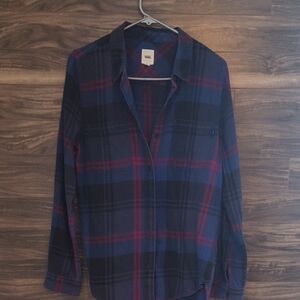 Vans "Off The Wall" Plaid Flannel Button Down Shirt - Medium